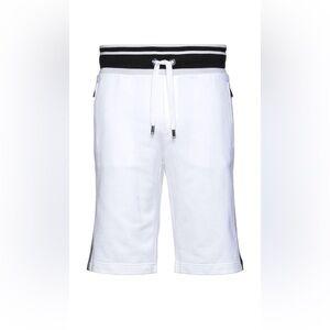 D&G White Athletic Shorts with Drawstring Waist